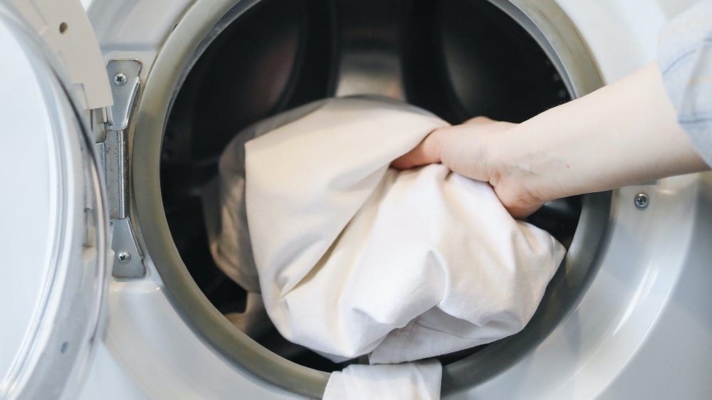witte was wordt in de wasmachine gelegd