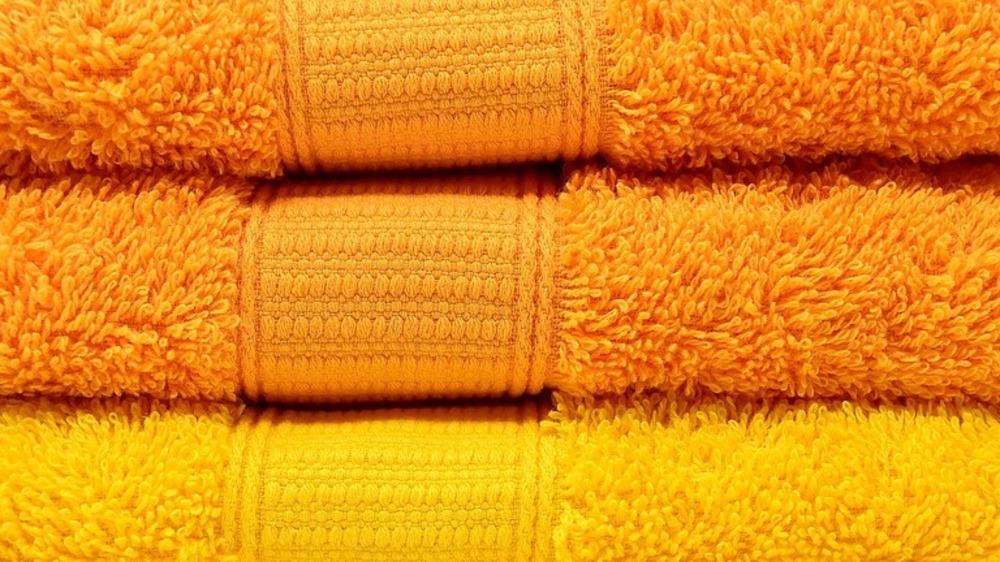 beste handdoeken geel en oranje