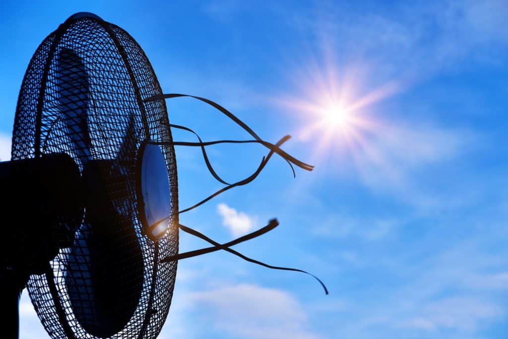 Ventilator in de zon
