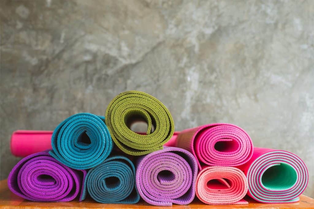 Stapel Yogamatten