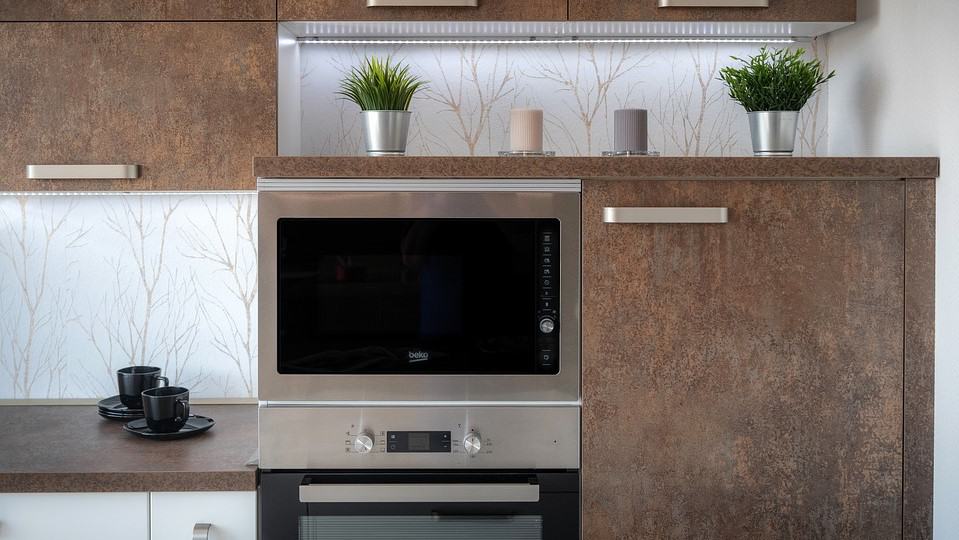 Ingebouwde oven in keuken