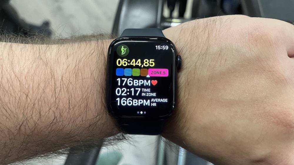 Apple Watch met een hartslagmeter